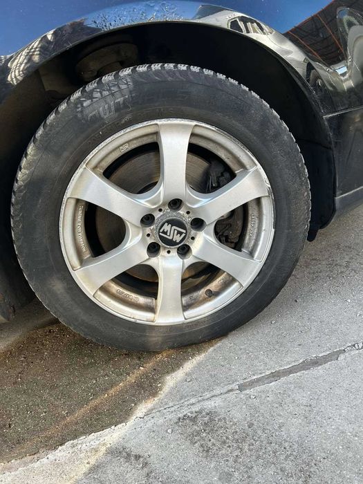 Джанти MSW 5х112 и гуми 205/55 R16 91T от VW Passat