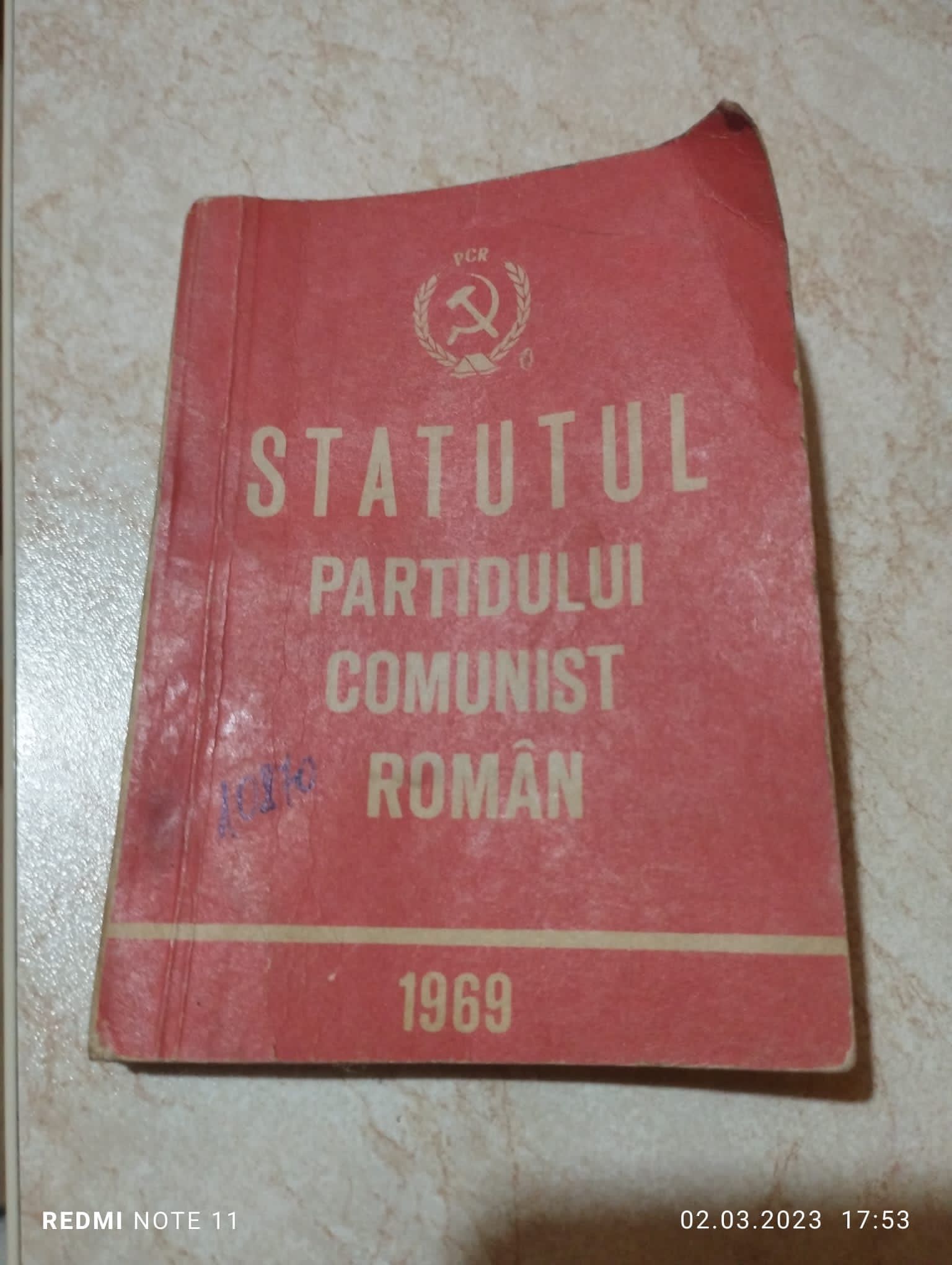 Carte Statutul Partidului Comunist Roman 1969