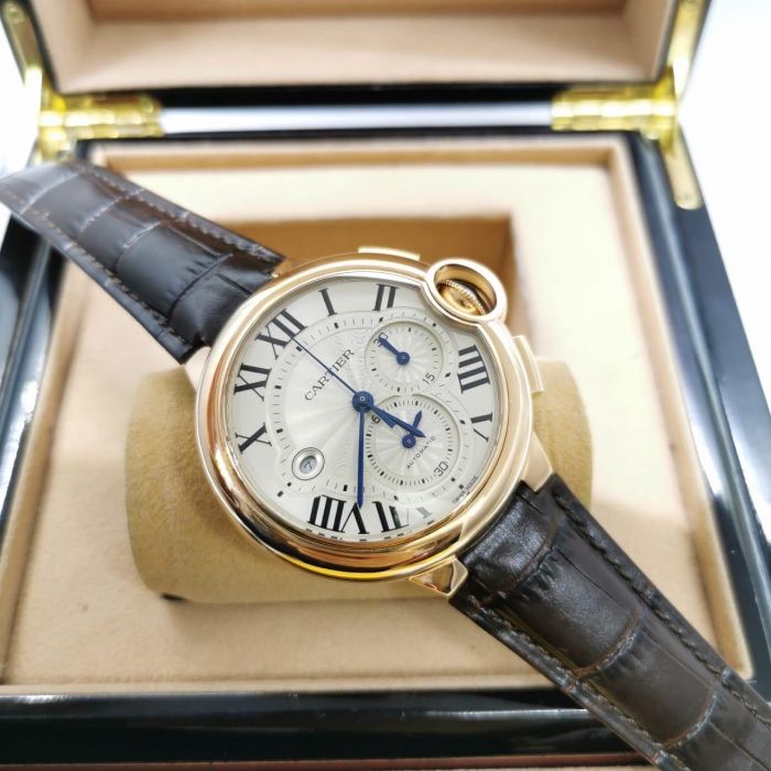 Cartier Balon Bleu 42MM Gold Cronograph ETA