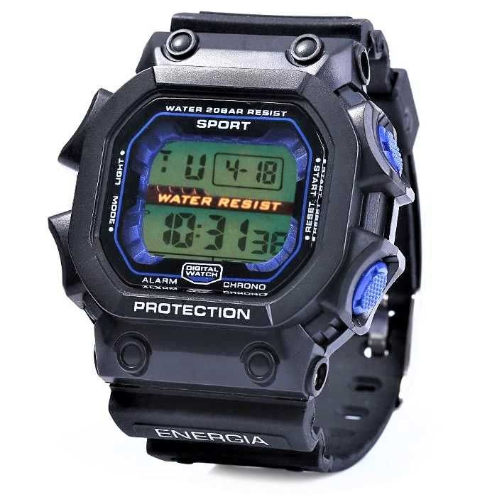 Ceas Sport-Tronic 8332G Day Date Alarm Stopwatch Men LED