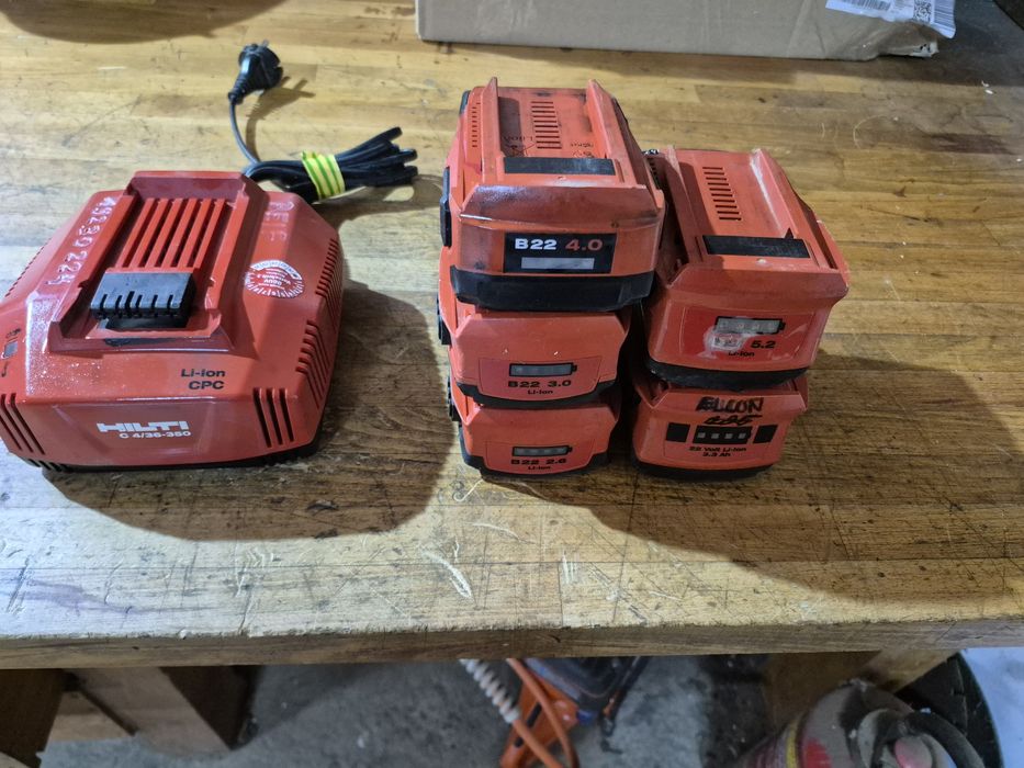 Baterie acumulator incarcator HILTI B 22  2,6 3 3,3 4 ah 5,2 ah