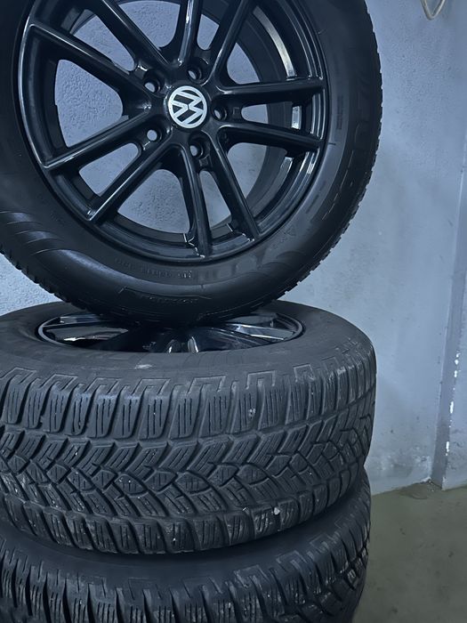 Set jante 16 Vw Tiguan cu cauciucuri ca noi 215/65/16 Fulda