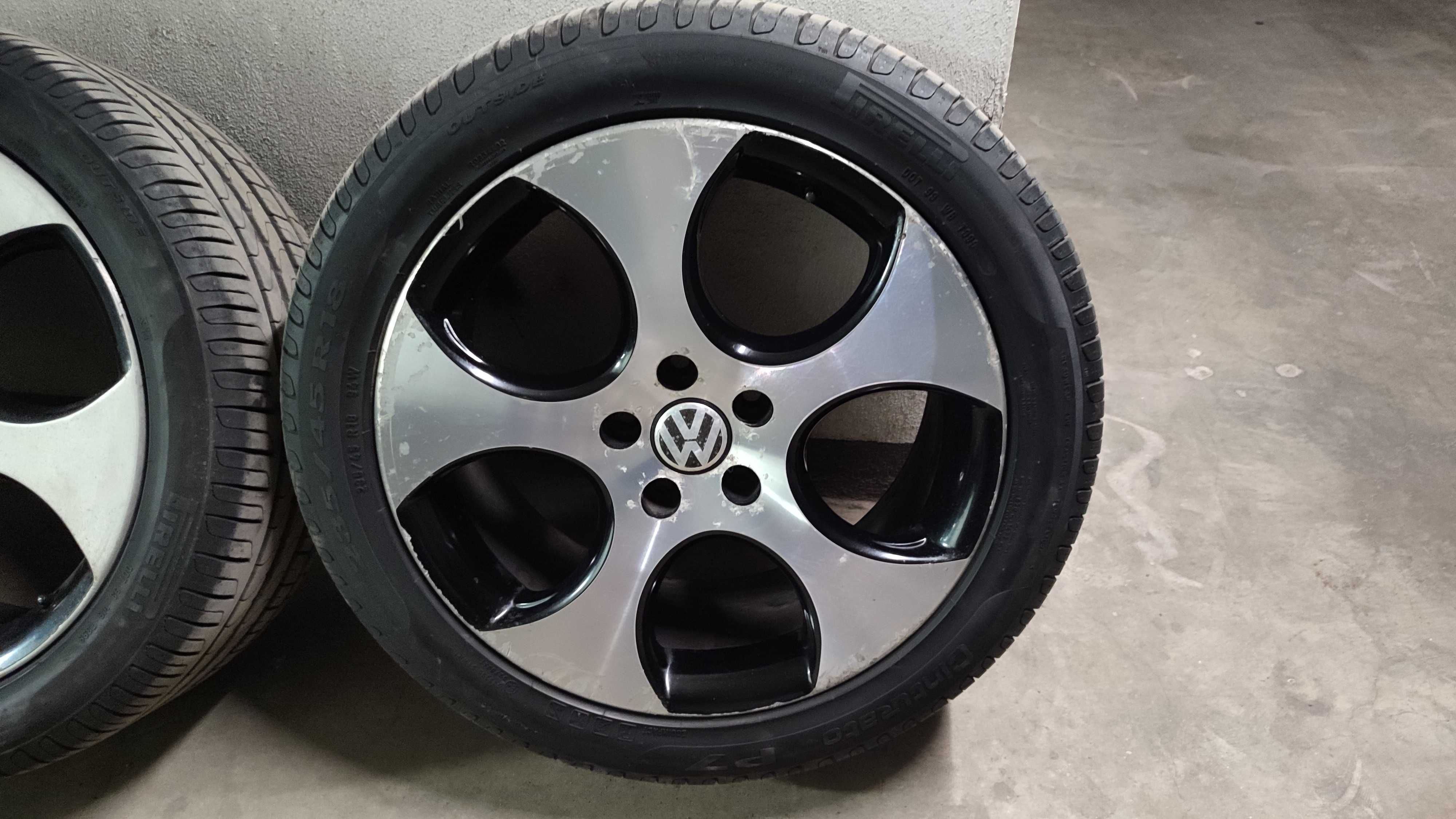 Джанти с гуми VW фолксваген GTI Monza 18" цола 7.5j 5x112 57.1 djanti