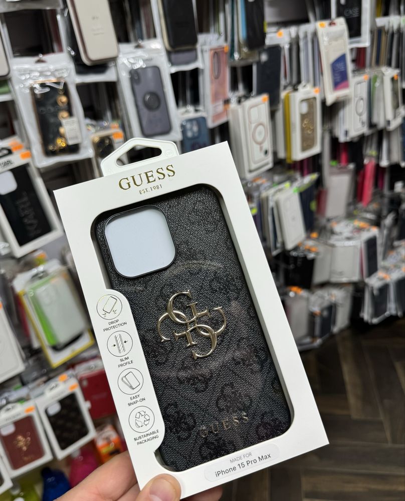 Iphone 15 pro max Оргинален калъф на Guess