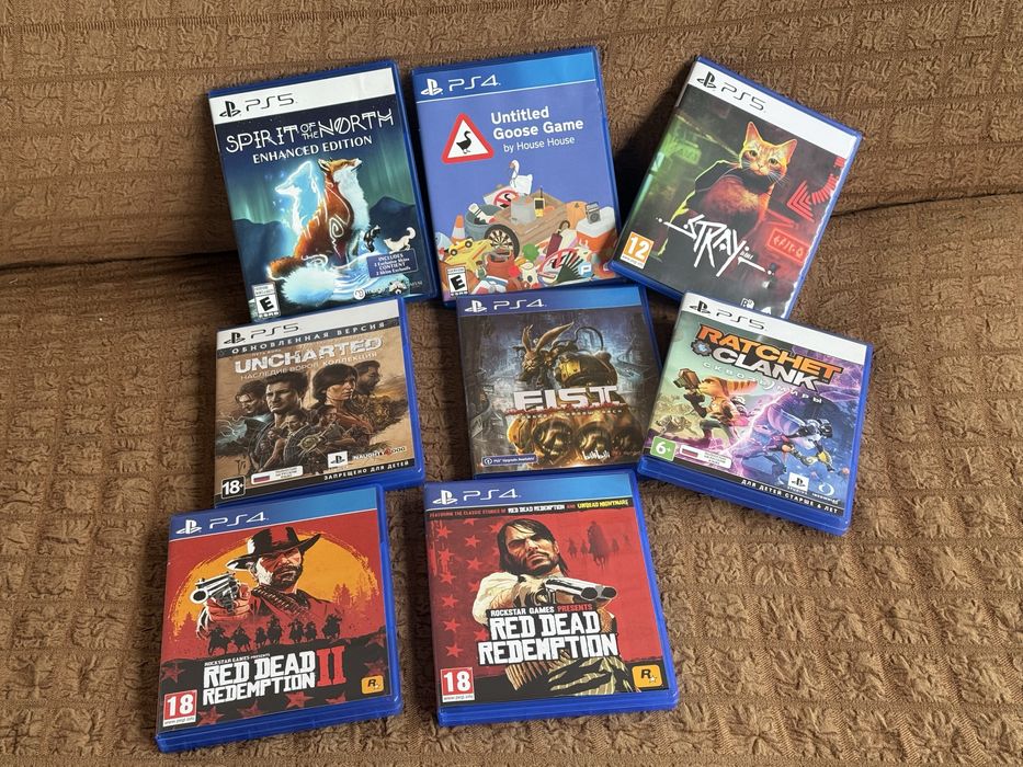 Игры для Sony PlayStation 4 и Sony Playstation 5 диски/Stray/RDR1/RDR2