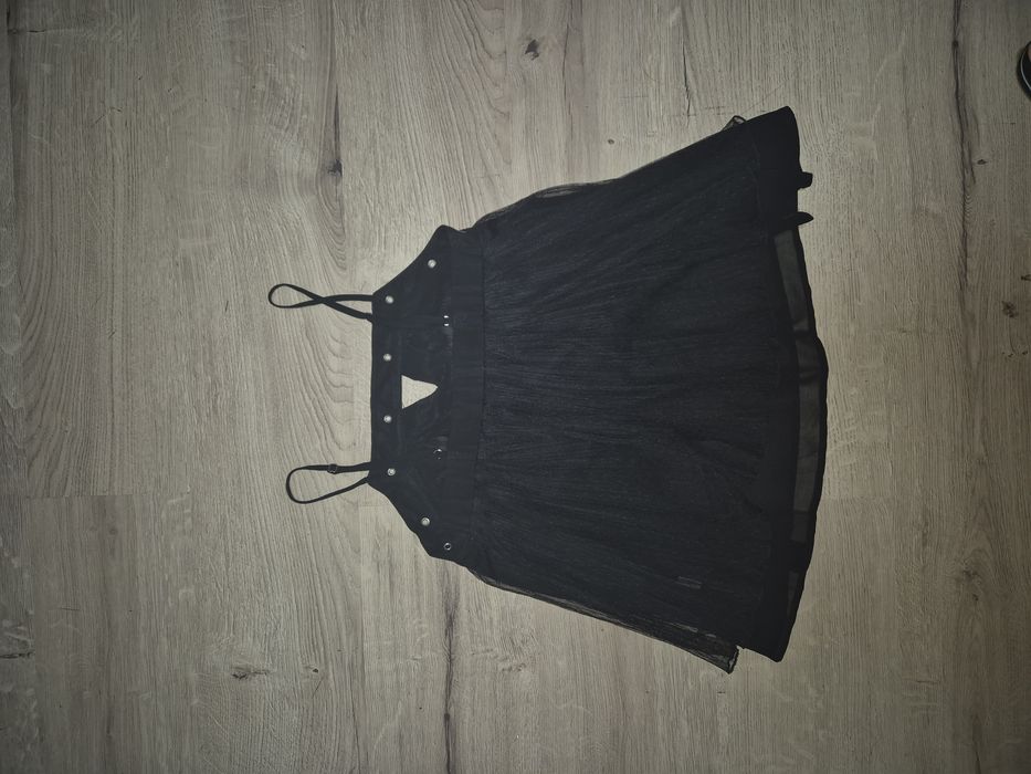 Maieu negru semi-transparent
