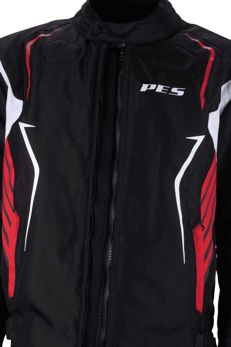 Geacă Moto PES Grand Protecții Level 2, impermeabila mesada Rosu