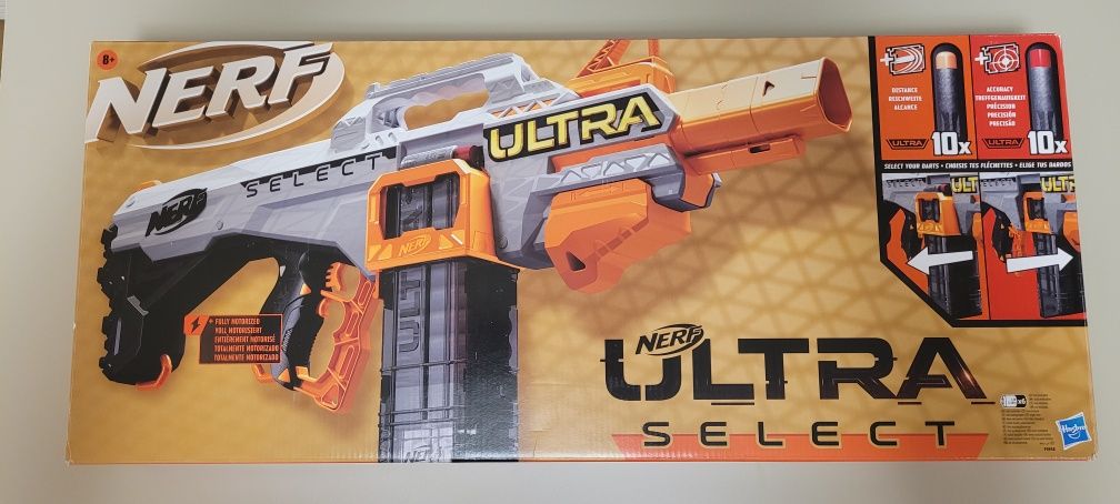Nerf ultra select и цифрова мишена nerf elite