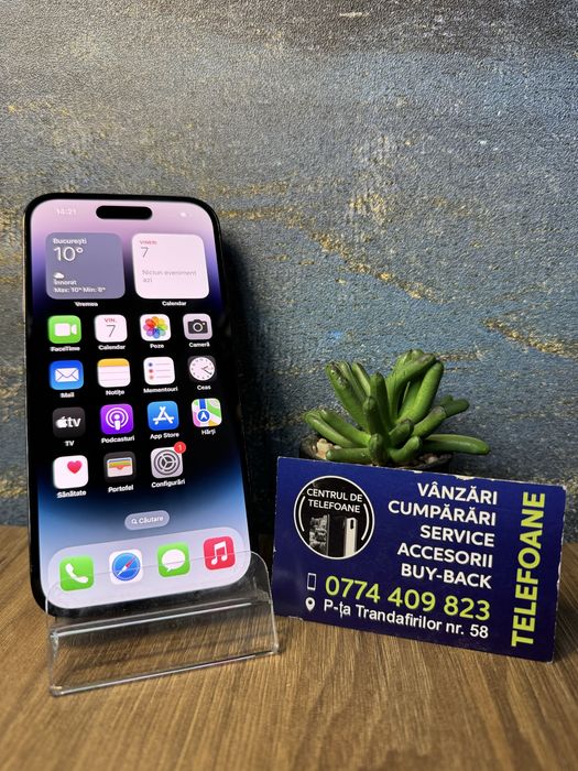 Iphone 14 Pro/128Gb/Garantie 2Ani Centrul de Telefoane/Rate