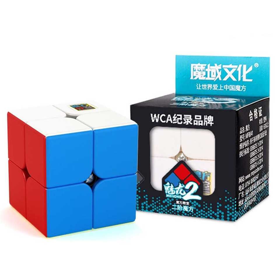 Moyu Meilong 2x2 Cub Rubik Stickerless Nou!