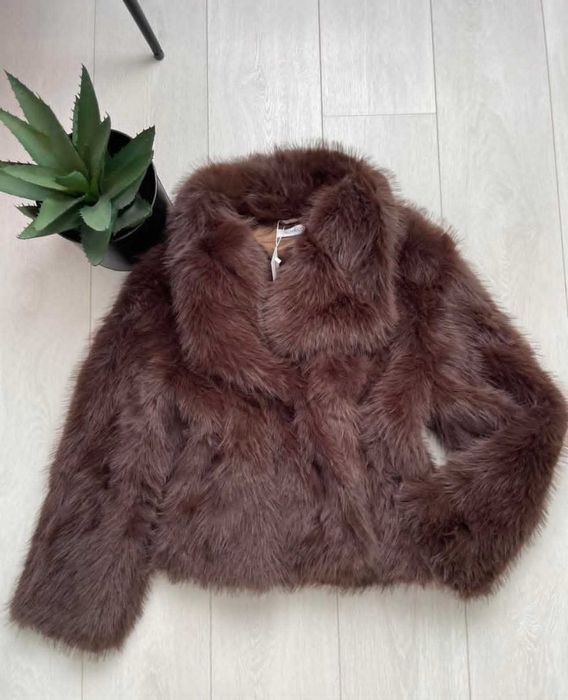 Дамско пухено палто