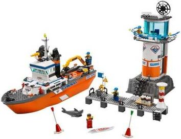 LEGO City 7739: Патрулна лодка на бреговата охрана и кула