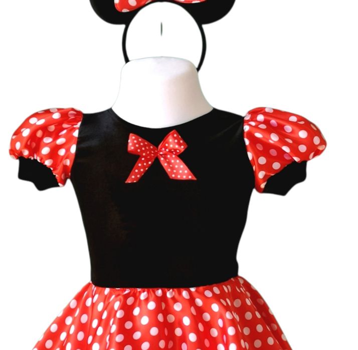 Rochiță Minnie mouse costum aniversar, costum serbare mărimi 3,4,5 ani