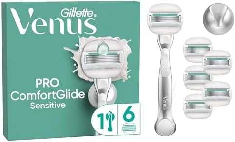 Venus самобръсначка Gillettе остриета + метална дръжка + душ поставка