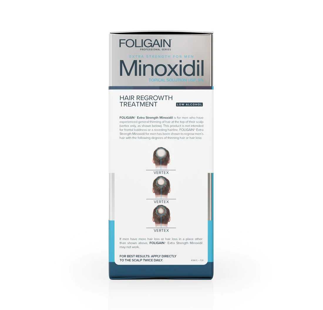 Minoxidil Foligain 5%, 3 Luni Aplicare, Tratament Pentru Barba/Scalp