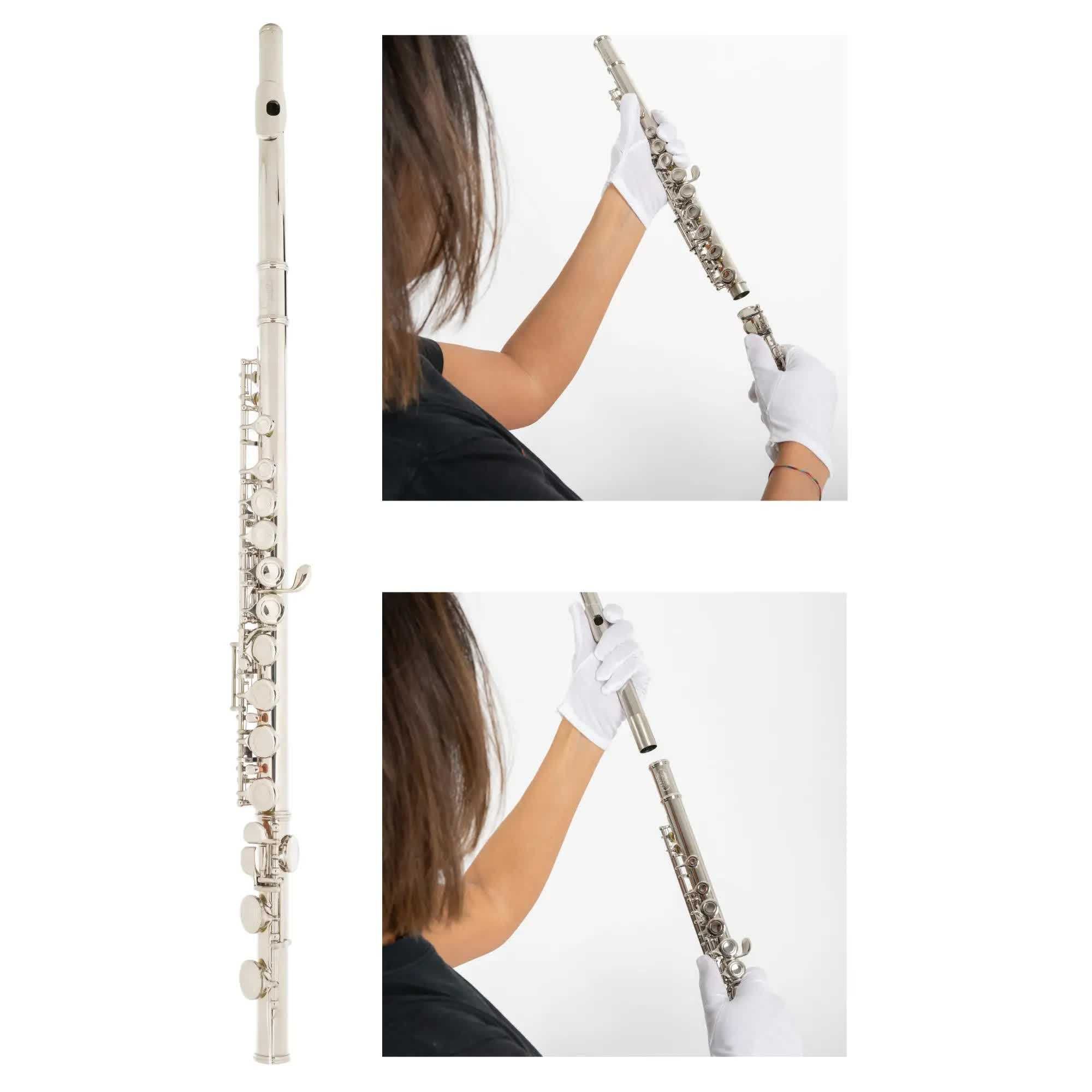 Set Flaut Classic Cantabile Junior FL-100 Nikel Silver