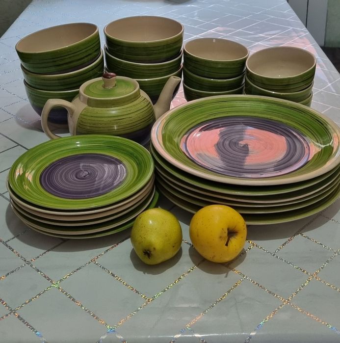 Посуда керамика большом количестве