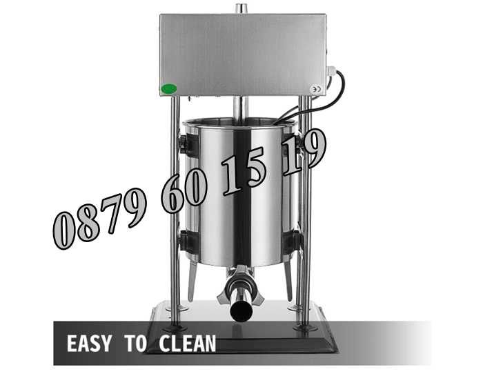 Електрическа пълначка за месо 10 литра с педал, пълначка за кайма