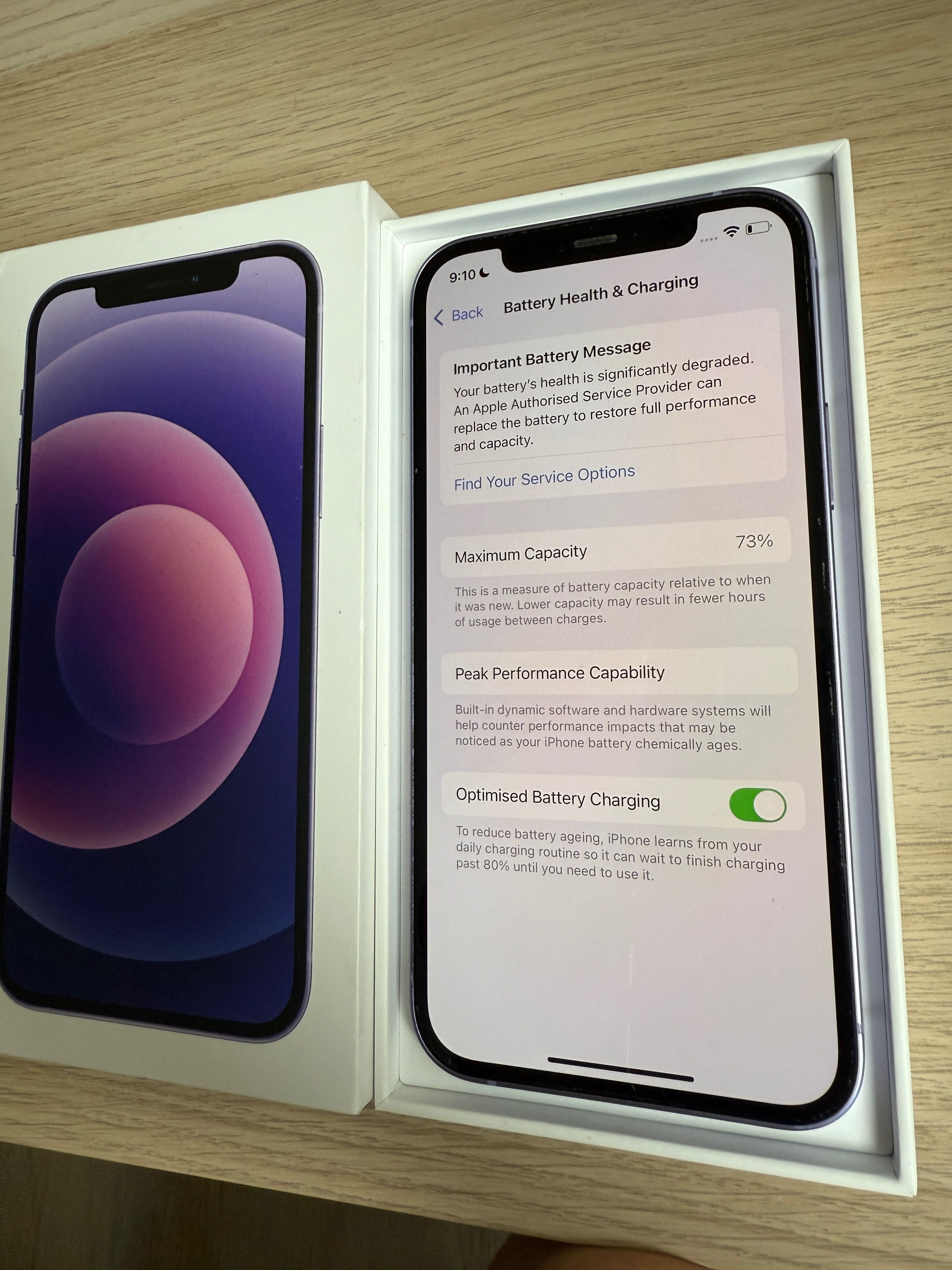 iPhone 12 64GB purple перфектен