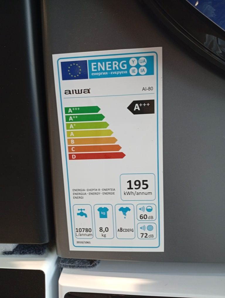Kir yuvish mashina Aiwa 10 kg inverter