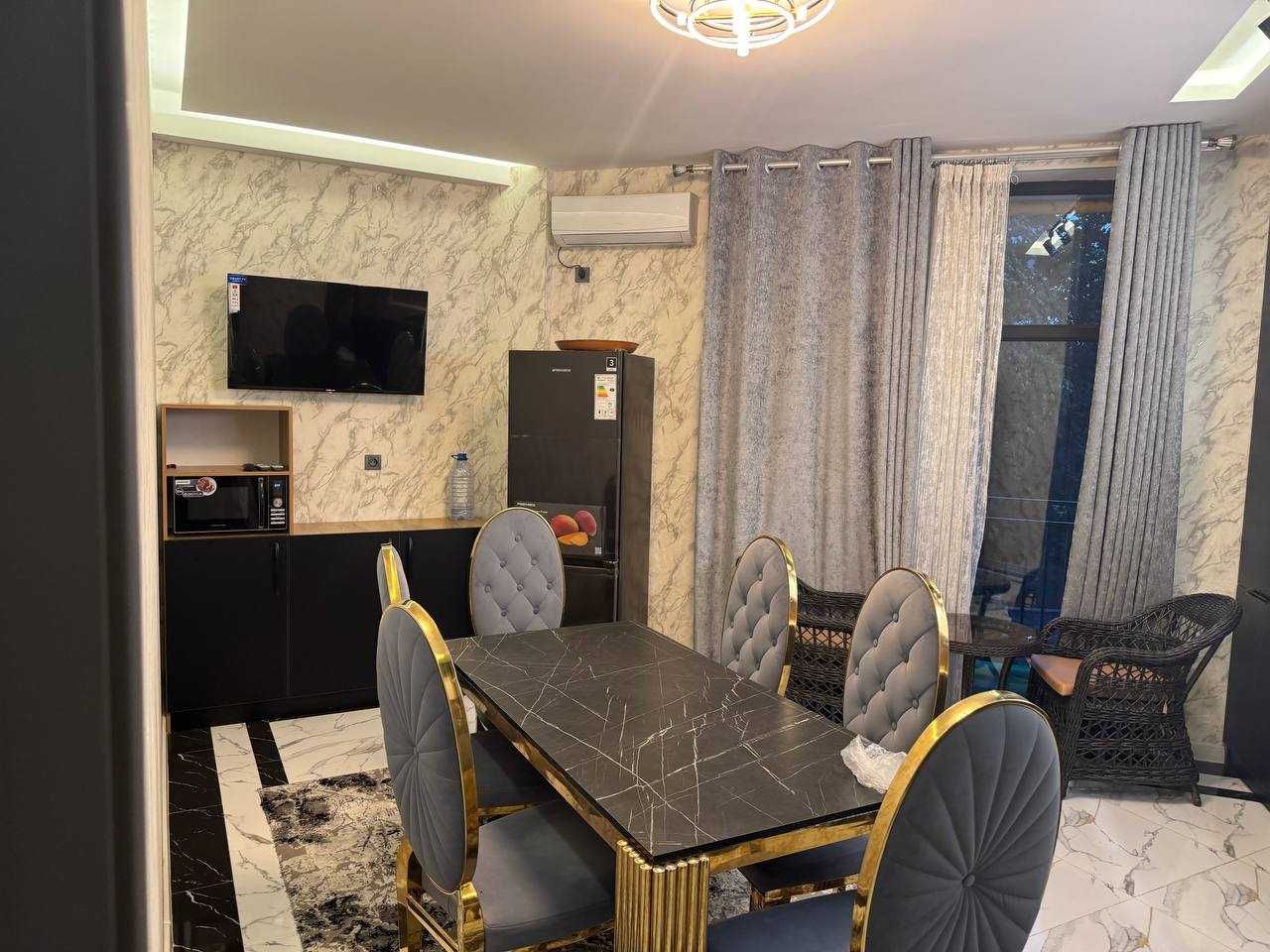 3-комн. 120 м² с мебелью и ремонтом, ЖК Moderno, Яккасарай, 3 этаж!`