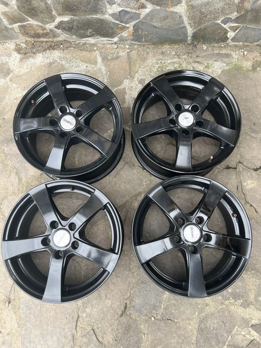 SET Jante Dezent R16 5x112 Negre Audi Volkswagen Skoda NEGRU BLACK