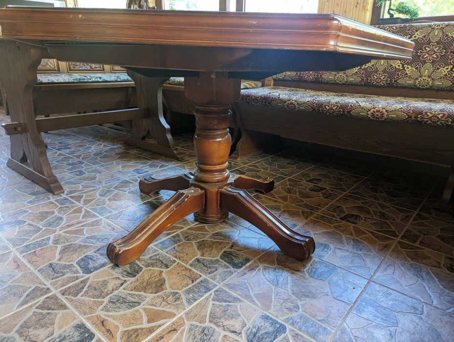 Масивна шестоъгълна разтегателна маса