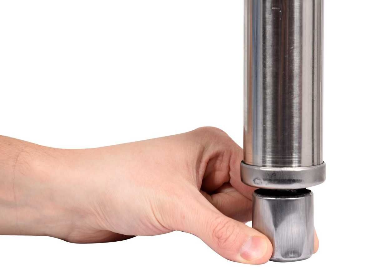 Masă centrală din inox cu raft – ideală pentru bucătării NOUA