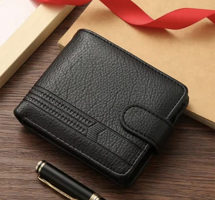 Мъжки портфейл с картодържател мъжки черен портфейл