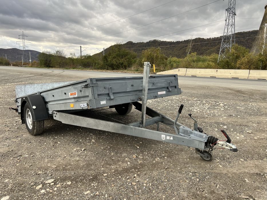 Remorca auto basculabila 1500kg fabricata 08.2024 acte Austria