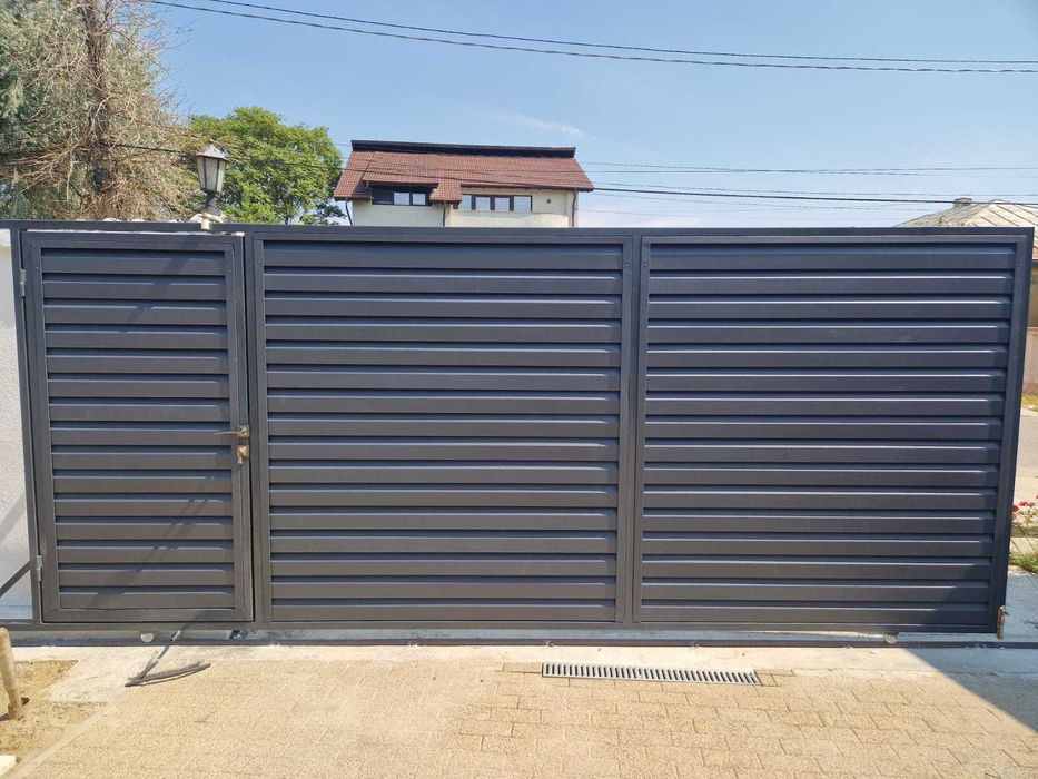 Gard metalic jaluzea | Suruburi ascunse | Botosani | Model 2025 |