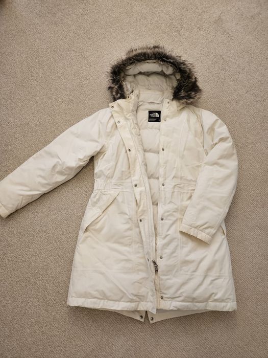 Geaca albă The North Face