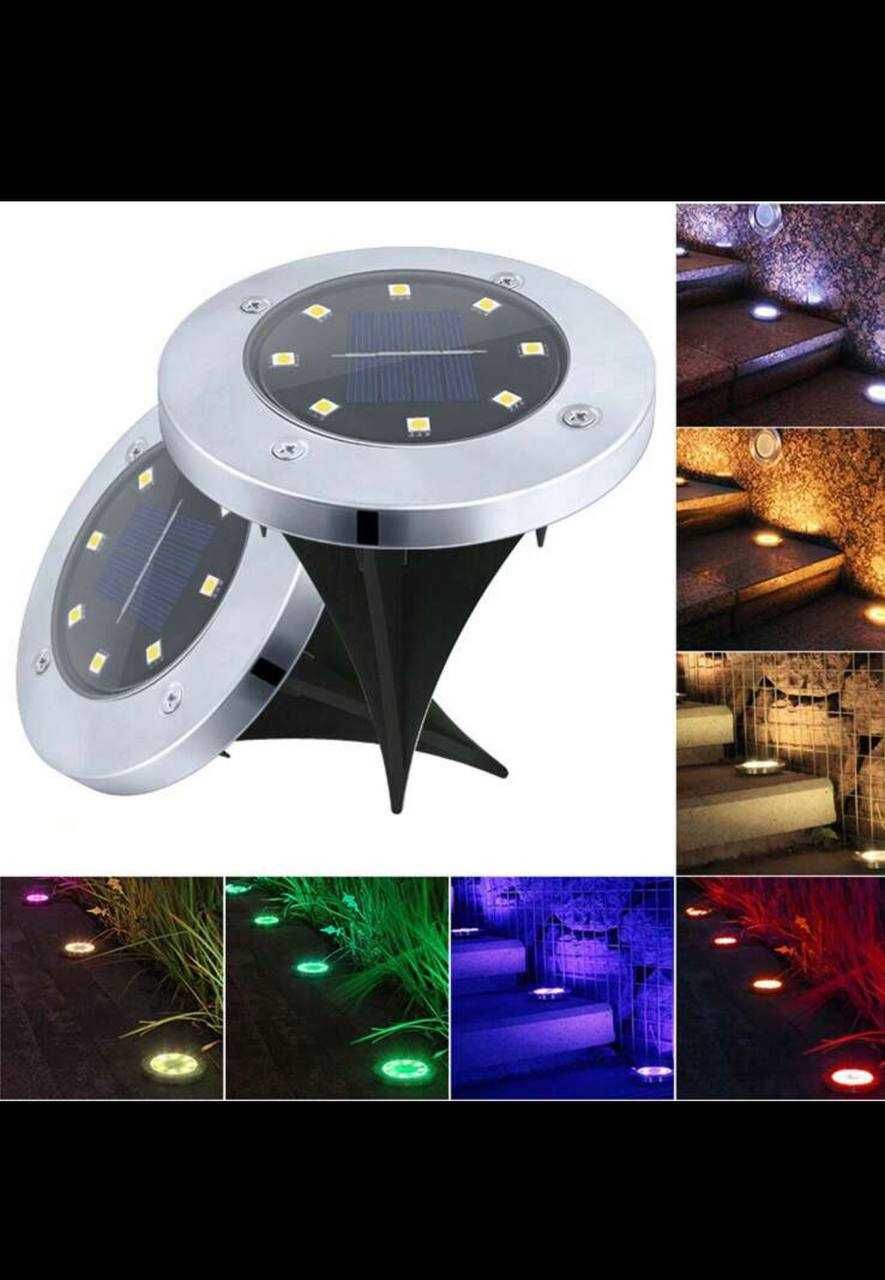 Led cu incarcare solara pentru iluminare exterioara