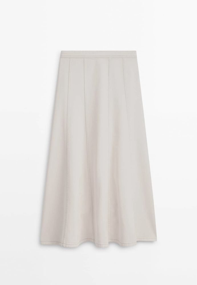 Fusta din denim Massimo Dutti