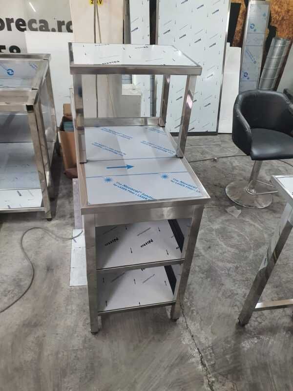 Masa tip dulap cu 2 polite si raft 500x700mm