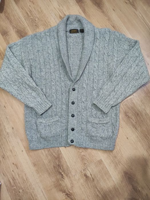 Pulover cardigan gros din lână Eddie Bauer USA mărimea XL/XXL