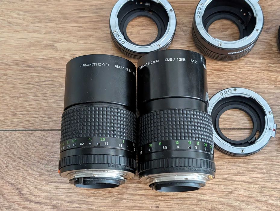 Pentacon Prakticar 2.8/135,  bellows etc vintage, de colectie