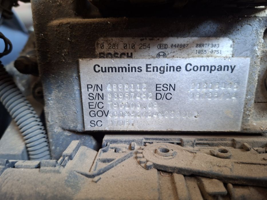 Motor cumminis in stare de functionare