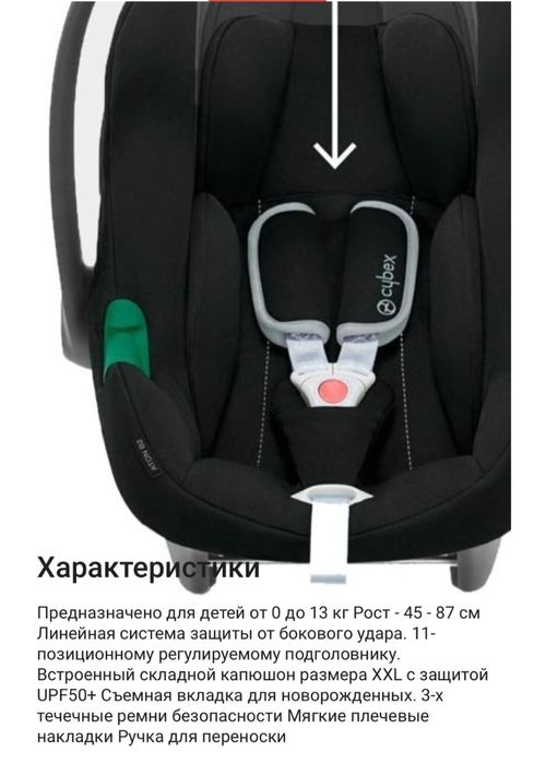Авто люлька cybex aton i size