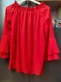 Червена блуза за поводи