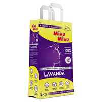 MIAU MIAU LAVANDA, Portocala sau clasic 5kg asternut igienic pt pisici