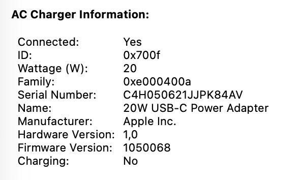 Adaptor Apple 20W USB-C Power Adapter, original