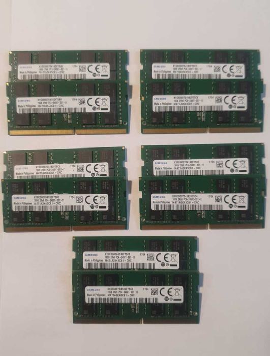 Memorie 16GB DDR4 2400MHz, sodimm, laptop, 1 x 16GB DDR4 Samsung