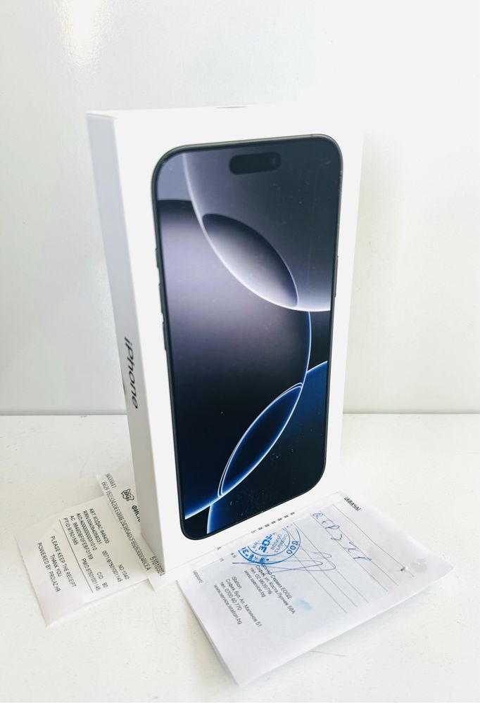 НОВ! iPhone 16 Pro Max 256GB Black Titanium 2г.ГАРАНЦИЯ!