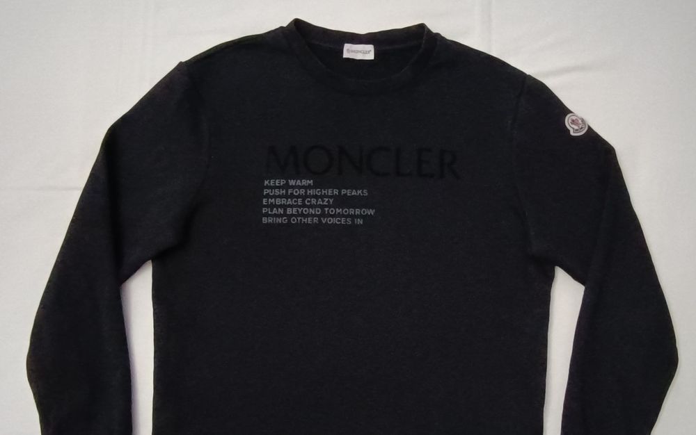 Moncler Sweatshirt оригинално горнище L памучен суичър горница горно