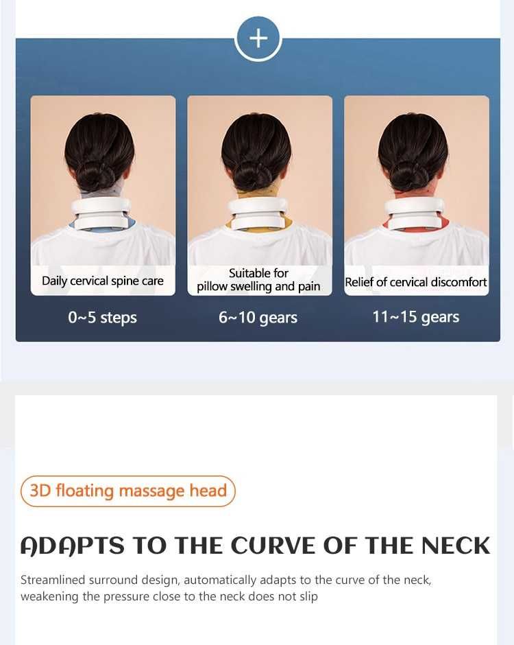 Aparat masaj zona cervicala(gat)-infrarosii+masaj+impulsuri