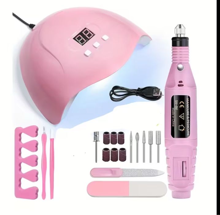 Електрическа пила за нокти с накрайници, пила и други помагателни