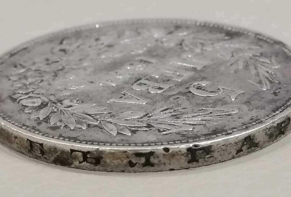 Сребърни 5 лева Фердинанд 1894 год с мн добър релеф