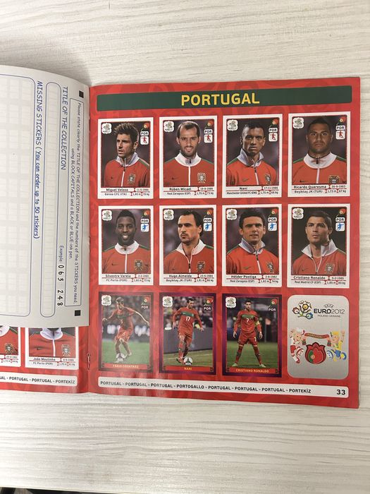 Panini Euro 2012 – напълно попълнен албум