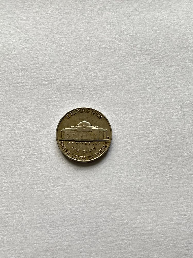 1952 yil AQSh Five Cents (Jefferson Nickel)